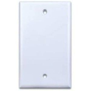 Vanco International 820540 X Single Gang Blank Wall Plate – White